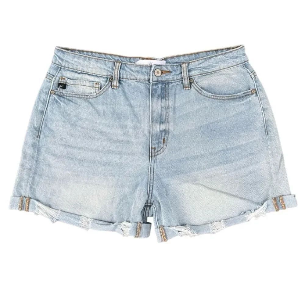 KanCan Women's Estilo Light Wash 100% Cotton Jean Shorts Size 11/29